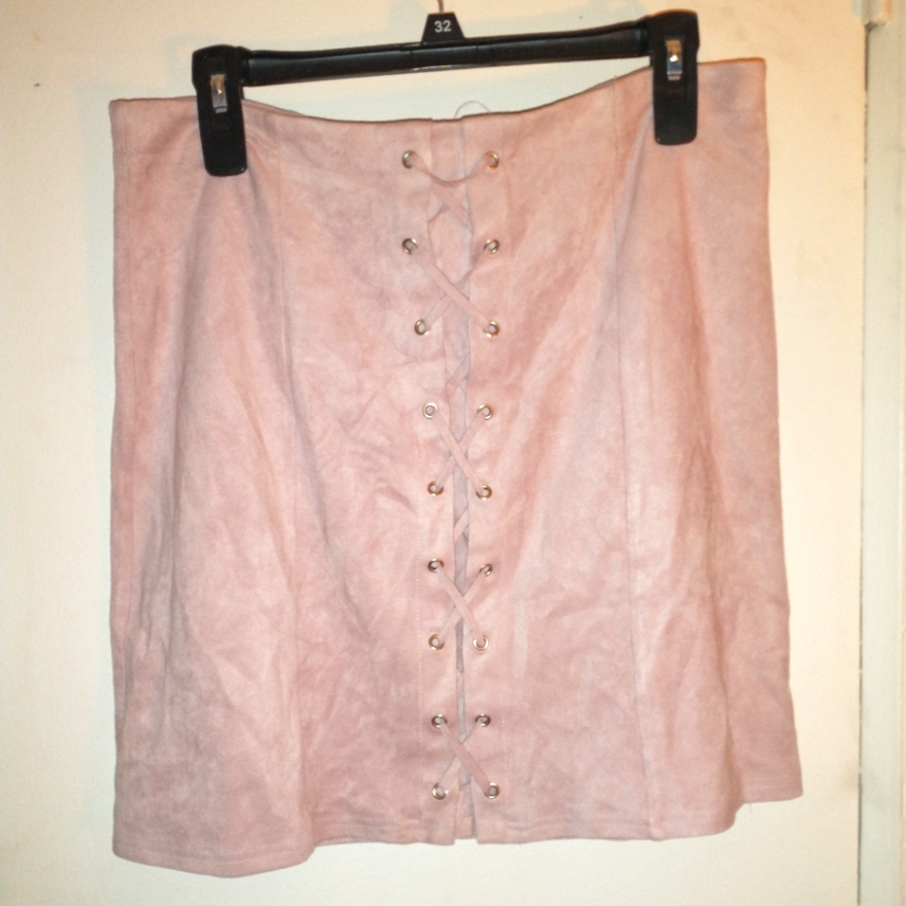 Charlotte Russe Suede Mini Skirt